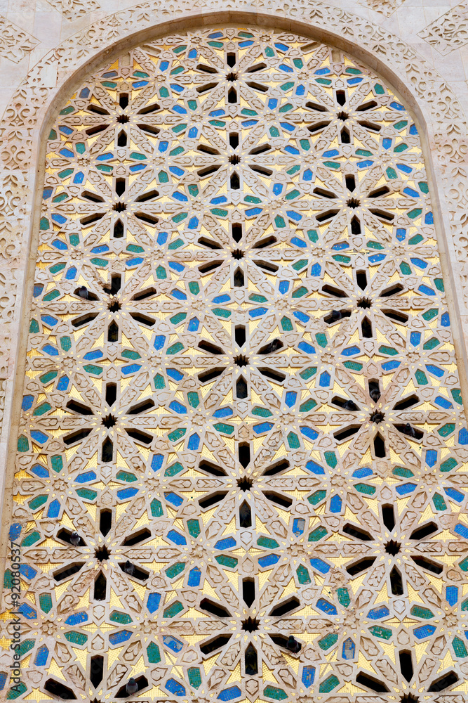   in morocco africa old tile and