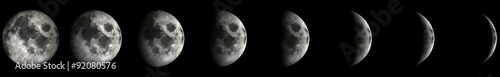 Moon Phases.Elements of this image furnished by NASA #92080576