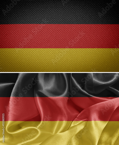 The Federal Republic of Germany, set cloth flags in the background #92080935