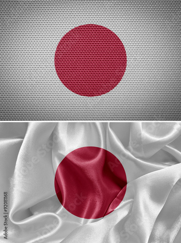 Cloth Japanese flag set #92081168
