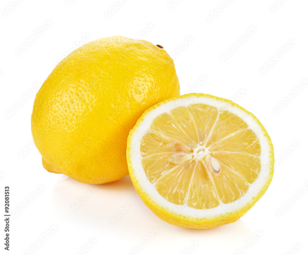 Fresh lemon isolated on white Fresh lemon isolated on white