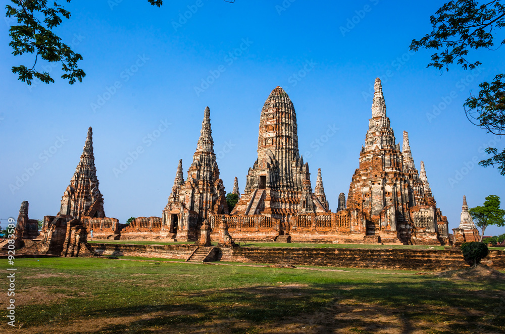 Obraz premium World Heritage Site in Ayutthaya, thailand