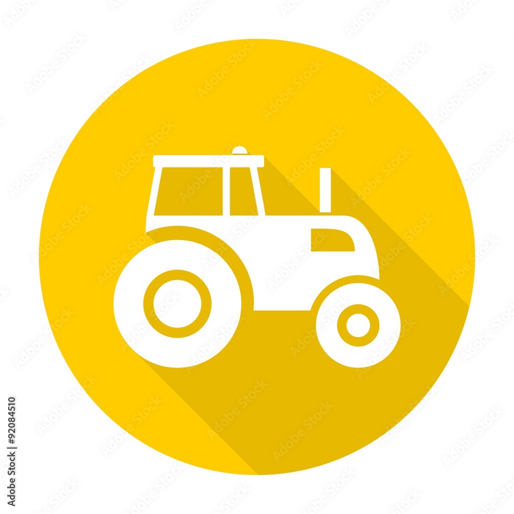 Tractor with long shadow Tractor with long shadow