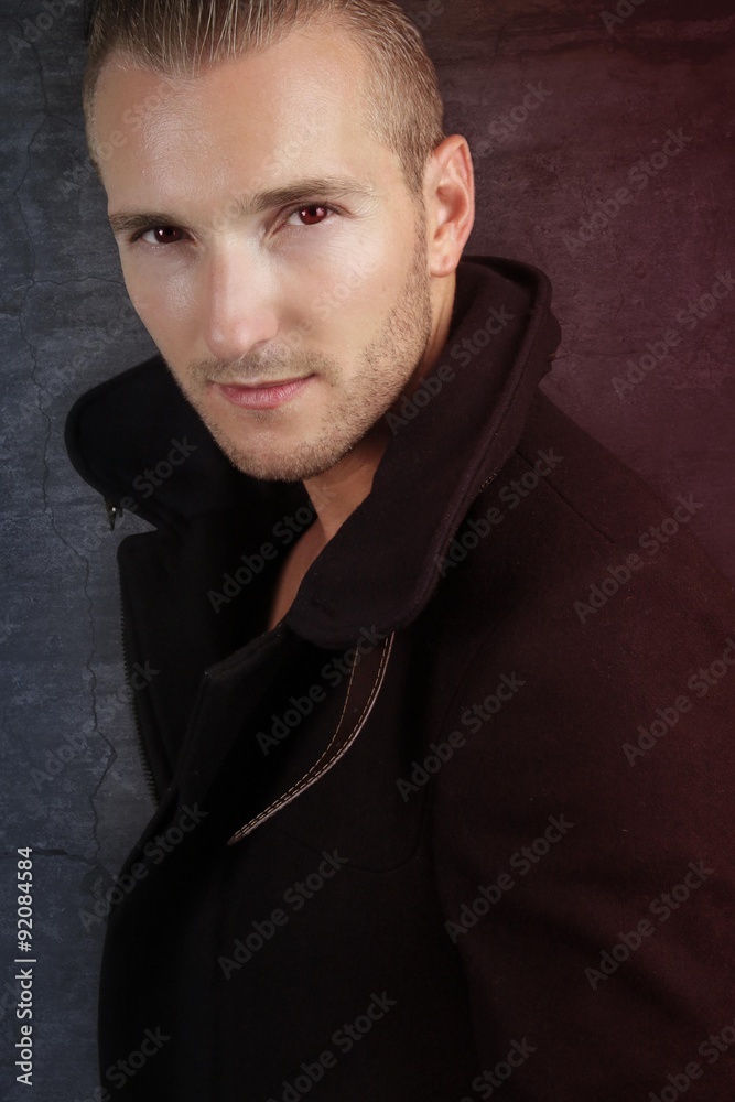 Fototapeta premium young werewolf - mysterious man