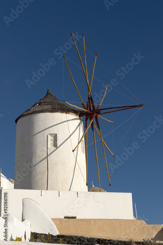Mill in Santorini island, Greece