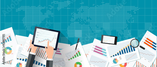 Vector business investment and finance banner concept