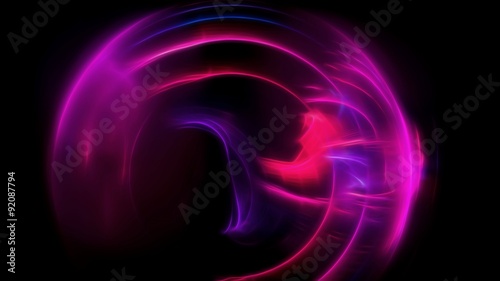 Abstract glowing big energy circles