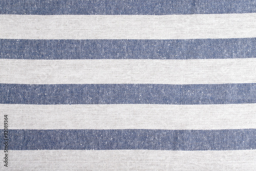 White fabric with blue stripes. Background
