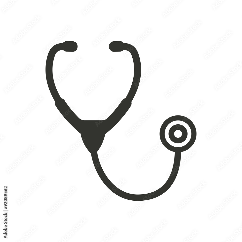 Stethoscope icon. Stethoscope icon.