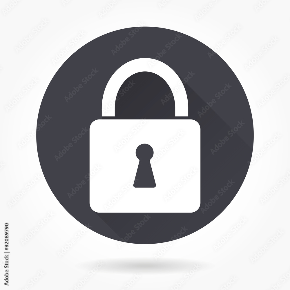 Lock icon. Lock icon.