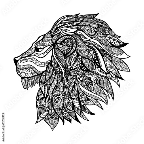 Fototapeta Naklejka Na Ścianę i Meble -  Decorative Lion Head