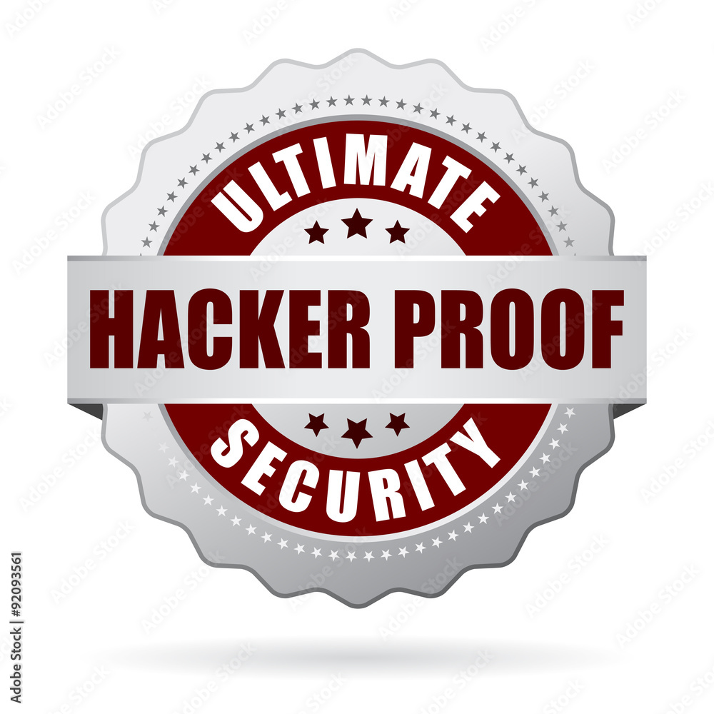 Obraz premium Hacker proof website icon