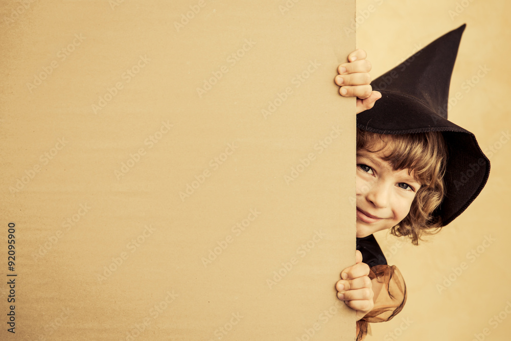 Naklejka premium Halloween child