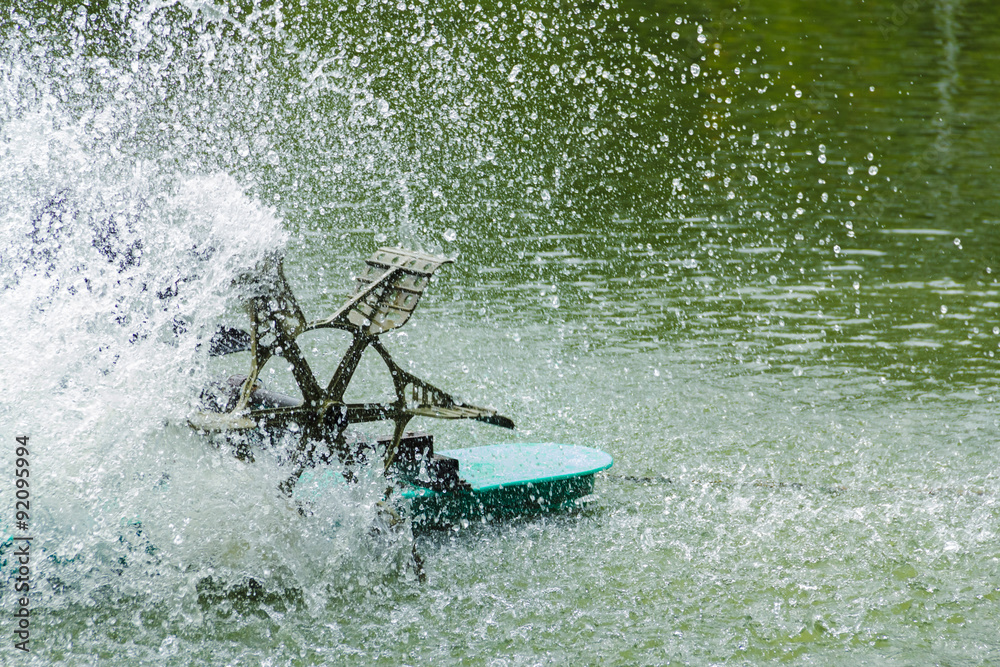 Naklejka premium Aerator turbine.water Treatment