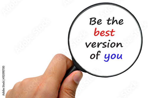 Be the best version of you word. Magnifier and puzzles.