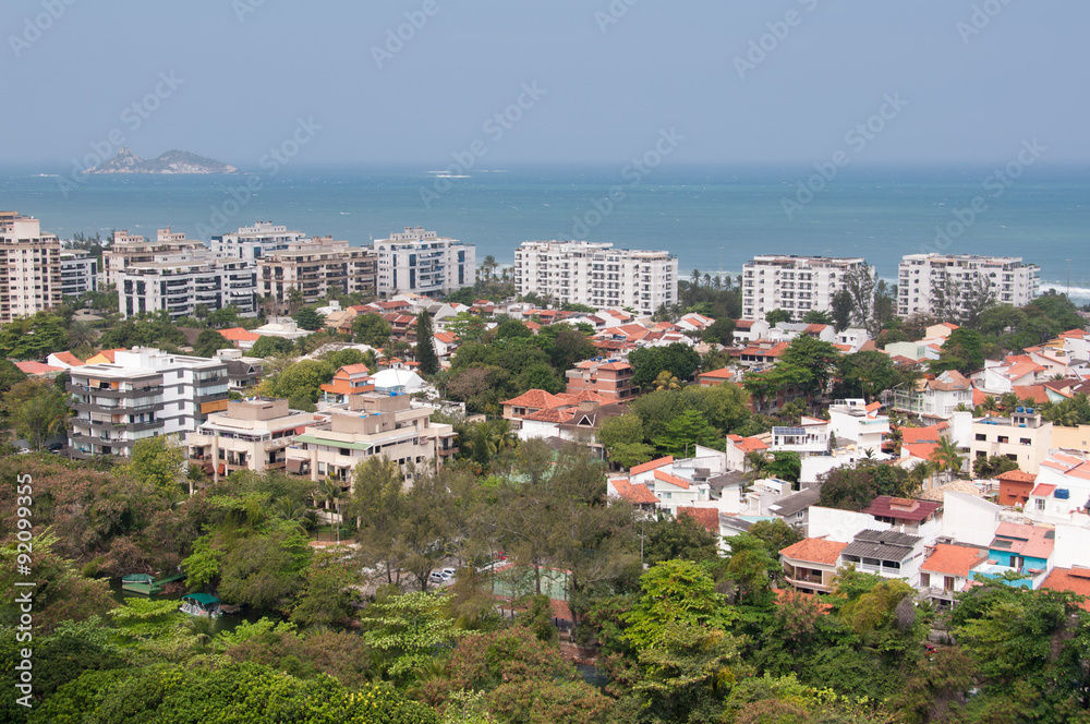 Newly Developed Condominium Buildings in Highly Americanized Barra da Tijuca District in Rio de Janeiro