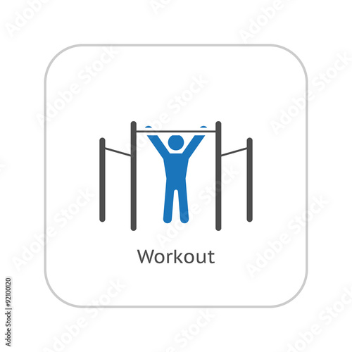 Workout Icon. Flat Design. © nVadym