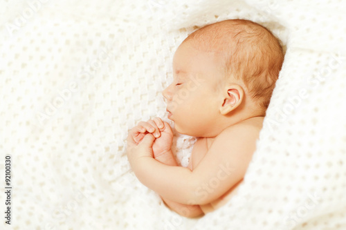 Baby Sleep, New Born Kid Asleep, Newborn One Month Boy Sleeping