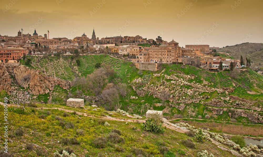 Beautiful landscape of Toledo in Spain