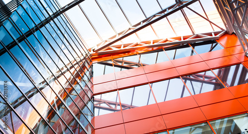 Exterior. siding. metal plates. double-glazed windows.