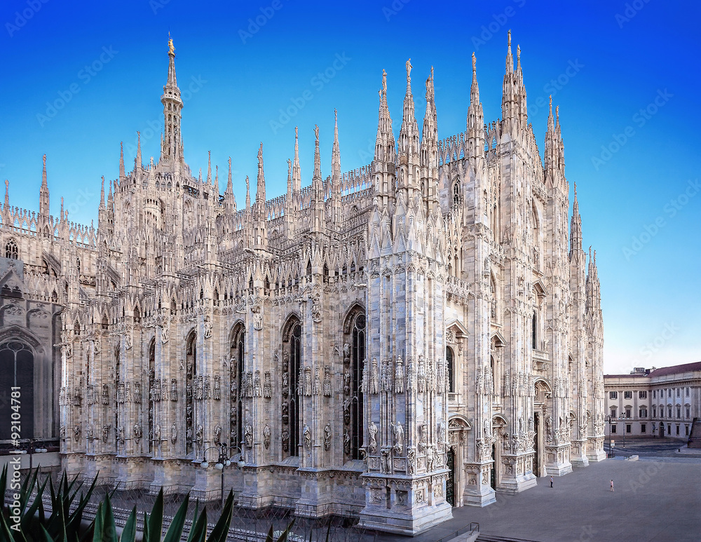 Milan Cathedral - side view.