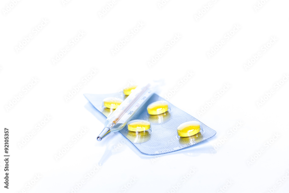 Medicine pills or capsules