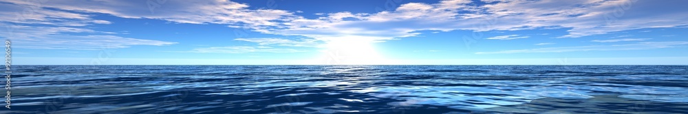 Obraz premium panorama of sea sunset