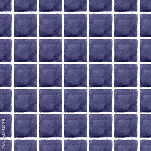 Seamless pattern with square tiles. Hand-drawn background