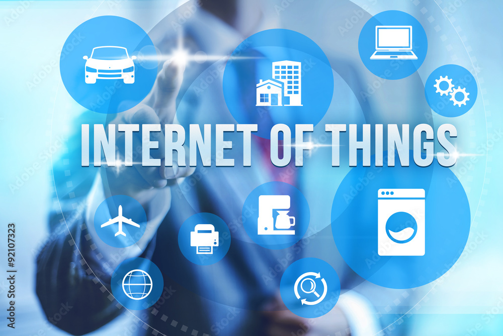 Future of internet UI concept of internet of things IOT
