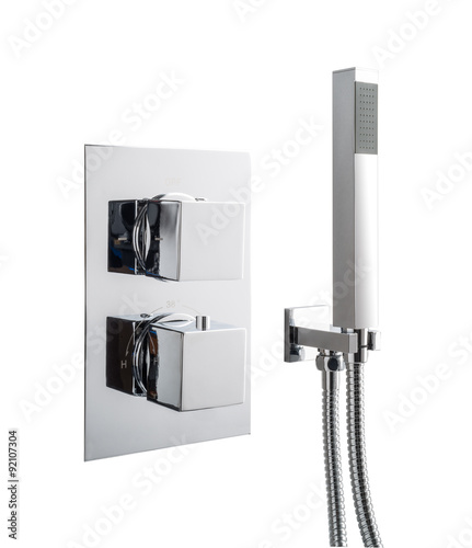 Chrome Shower Head & Controls photo