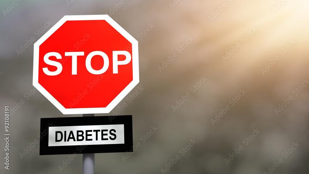 Stop diabetes problem sign. Prevention and life with diabetes problem concept. Stop diabetes problem sign. Prevention and life with diabetes problem concept.