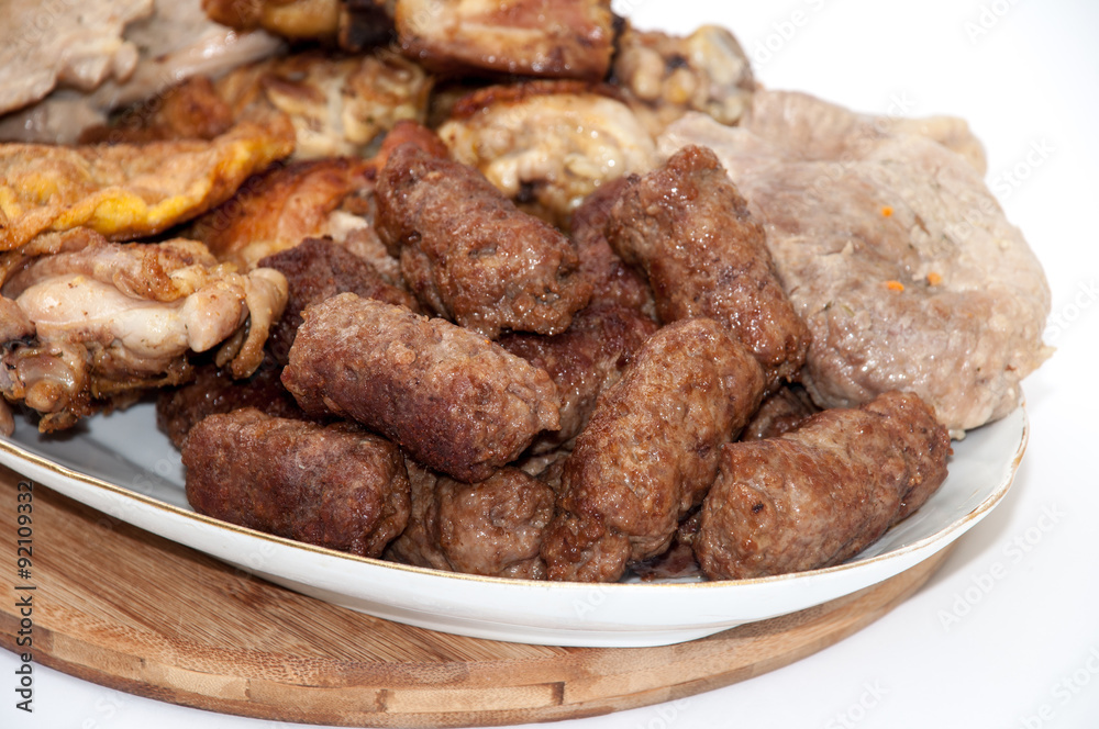 Kebabs chicken drumsticks and pork steaks Kebabs chicken drumsticks and pork steaks