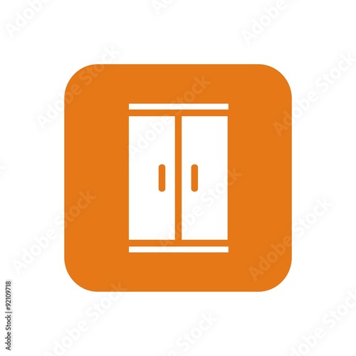Icono armario naranja cuadro