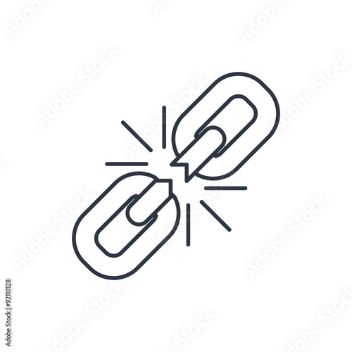 Chain link outline icon