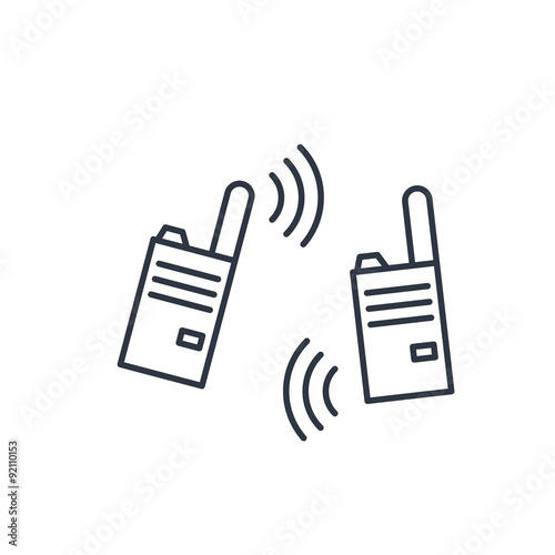 vector illustration of modern radio