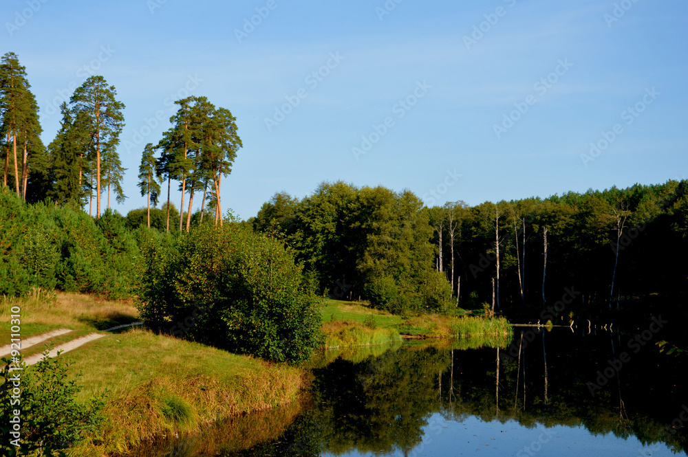 Fototapeta premium На озере в сентябре