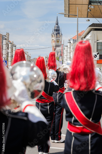 Concert band or windband performing during event photo