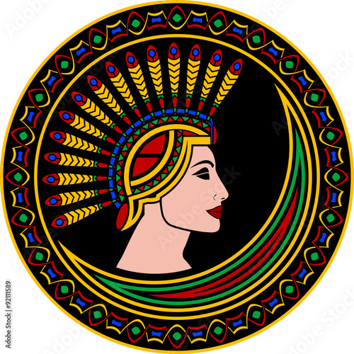 priestess. vector illustration