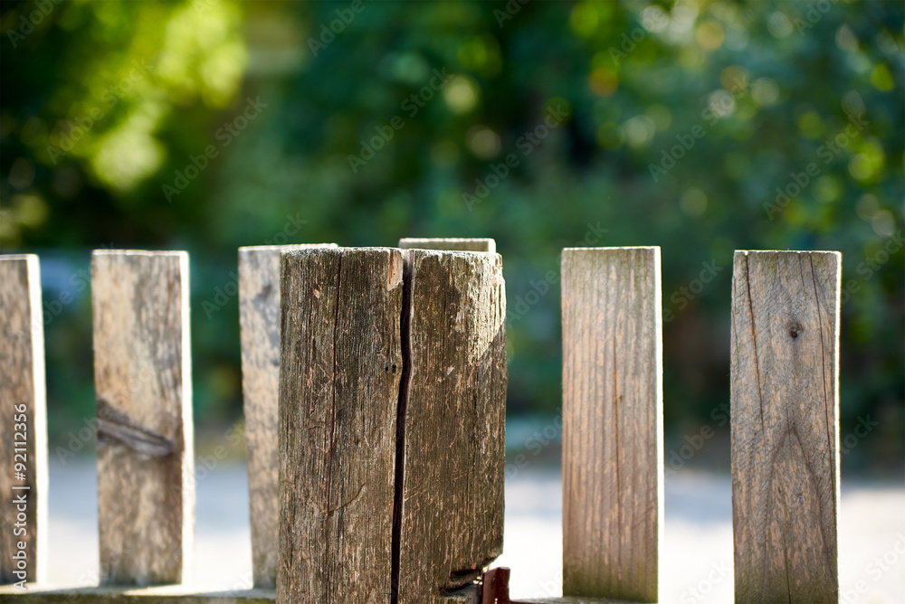 Fototapeta premium Old wooden fence