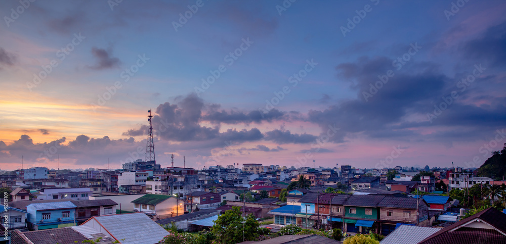 Bird view at old city