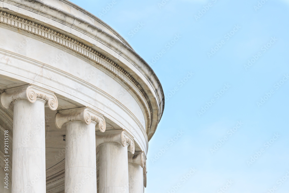 Naklejka premium Ionic Columns at Jefferson Memorial
