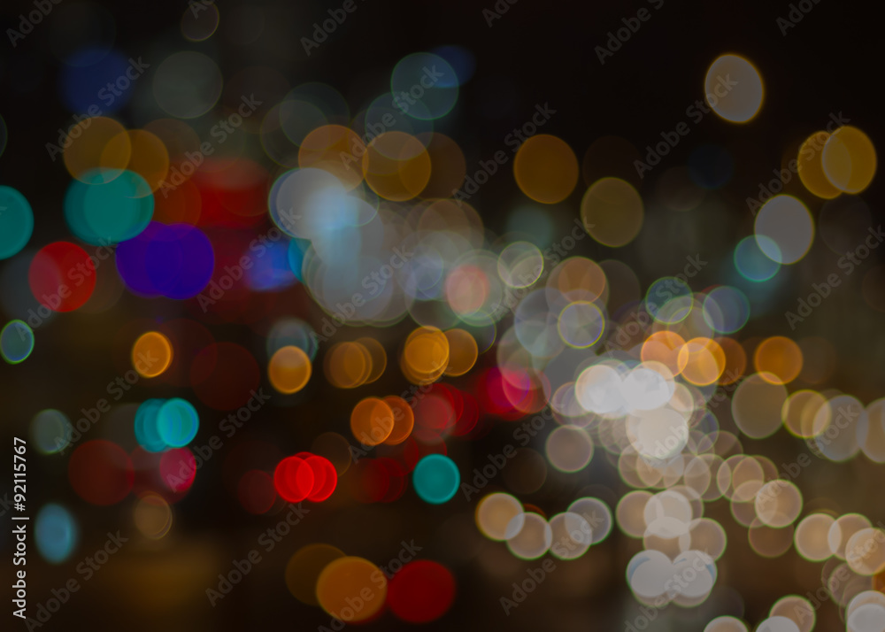Fototapeta premium Abstract circular bokeh background