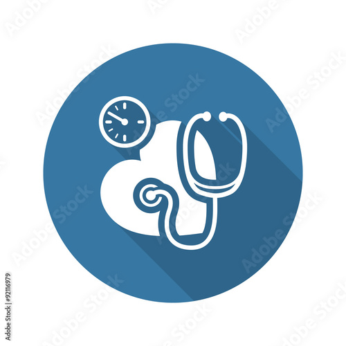 Blood Pressure Icon. Flat Design.