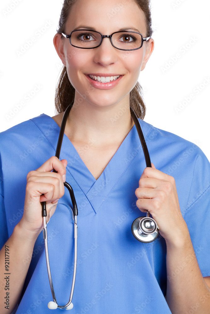 Smiling Happy Female Nurse