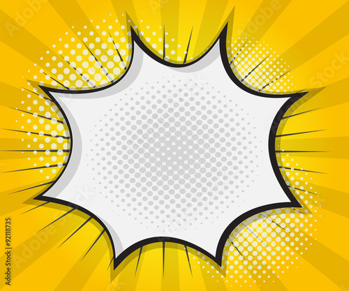 Comic Book Speech Bubble,Pop art Cartoon