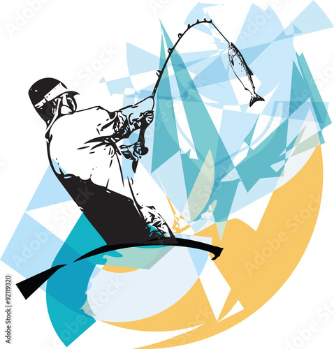 Man fishing from the boat