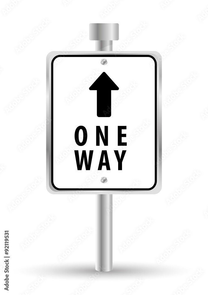 One way road sign advertising design, One way road sign advertising design,