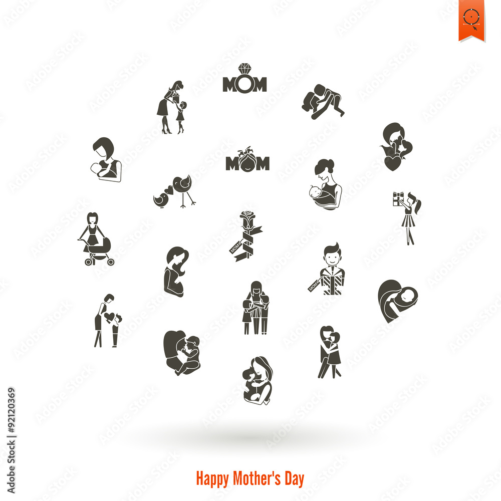 Happy Mothers Day Icons Happy Mothers Day Icons