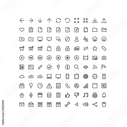 シンプル　ベーシック　アイコン