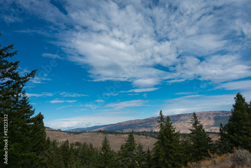 Spectatular Clouds over mountian and forest.